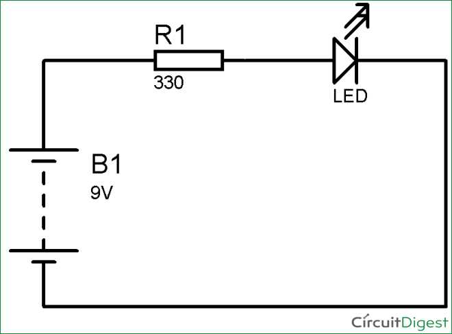 led circuit diagram with switch