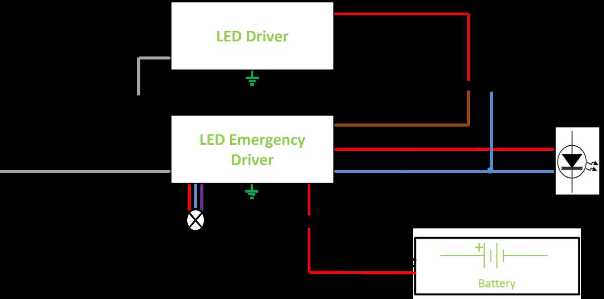led emergency lamp circuit diagram
