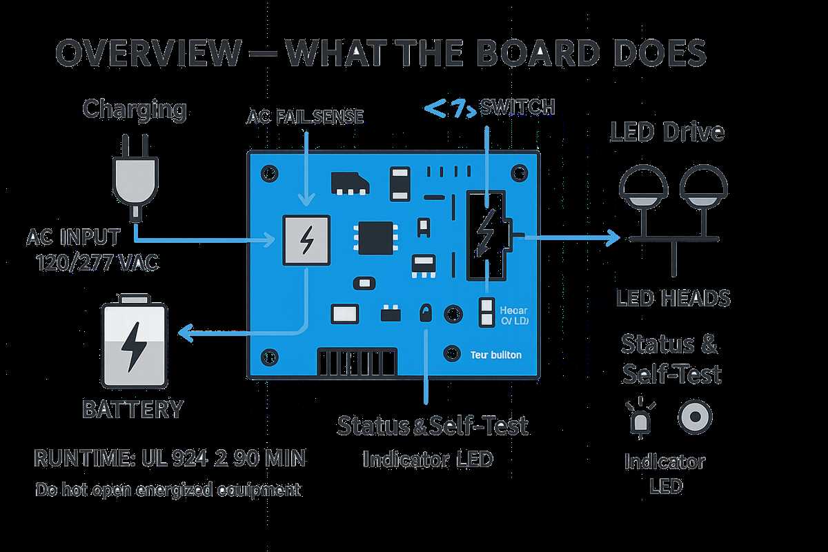 led emergency light circuit diagram