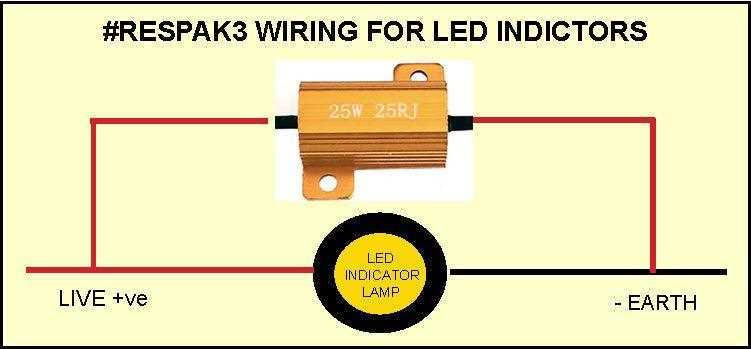 led load resistor wiring diagram