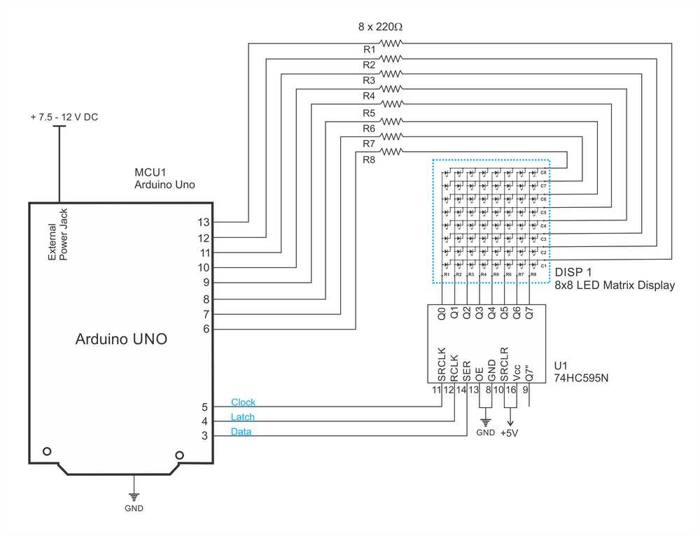 led matrix circuit diagram