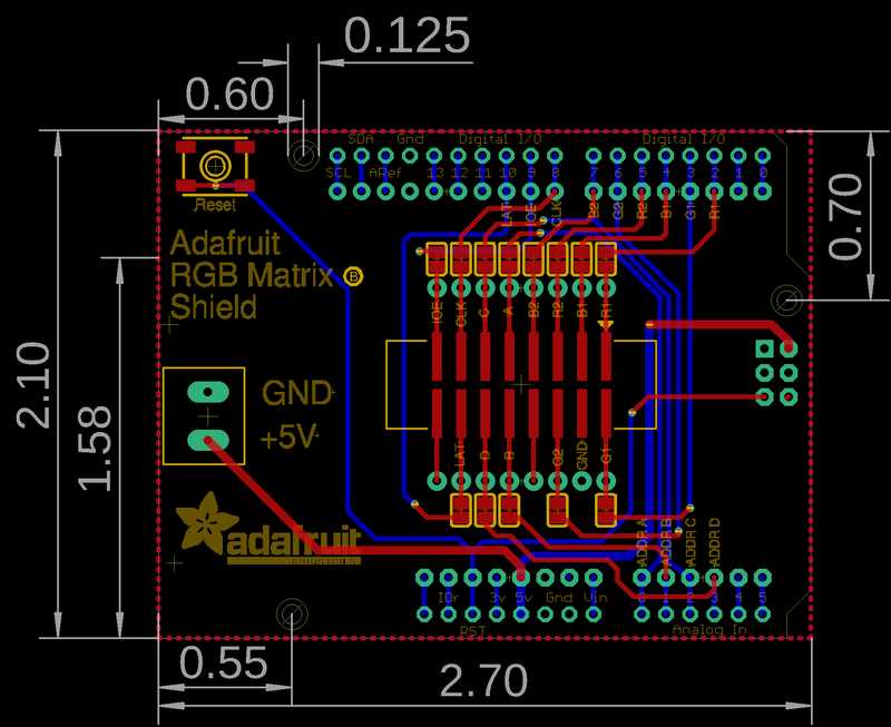 led matrix schematic diagram