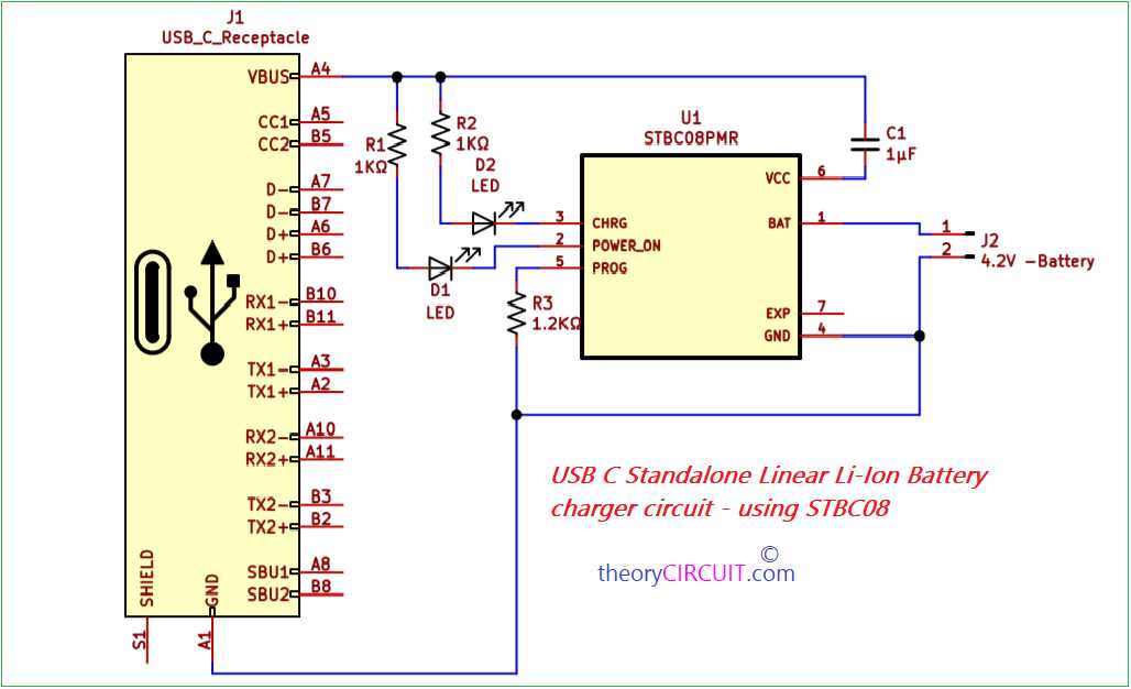 li ion battery charger circuit diagram