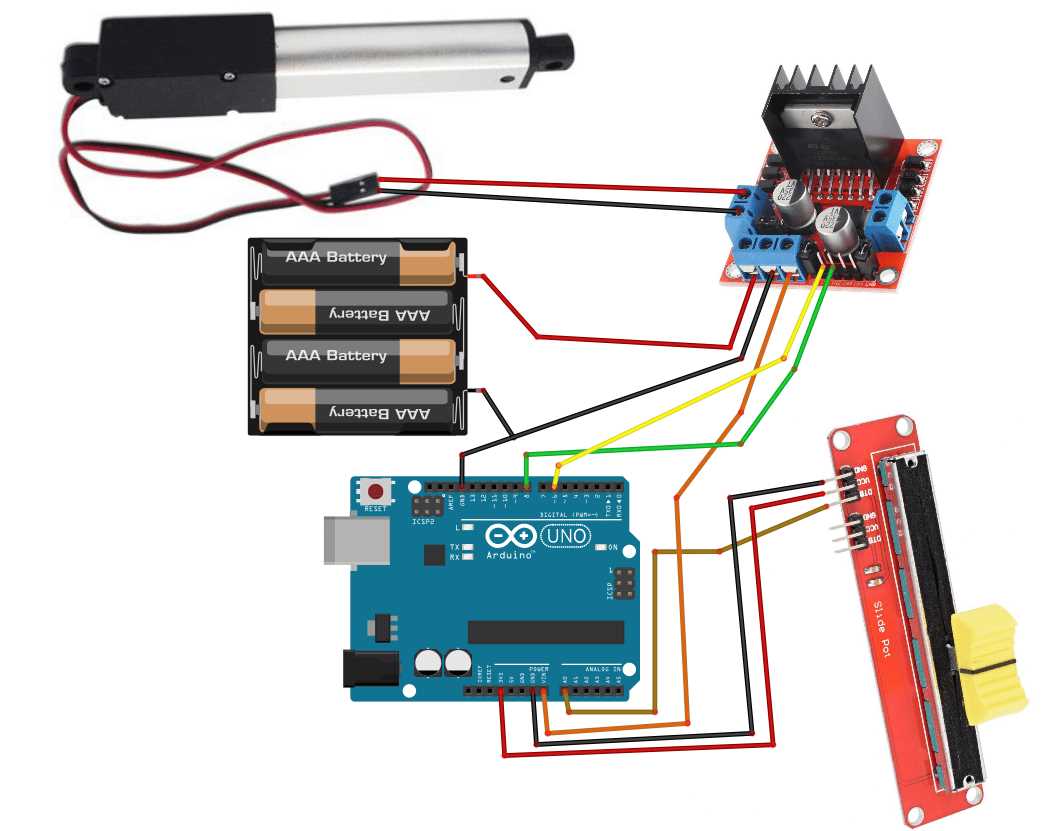 linear actuator circuit diagram