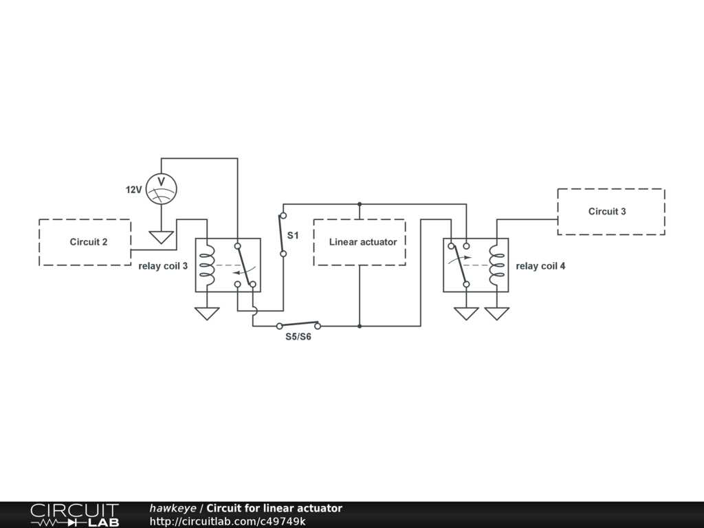 linear actuator circuit diagram