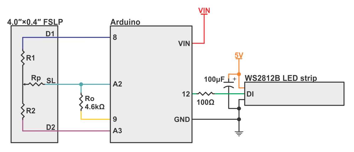 linear potentiometer circuit diagram