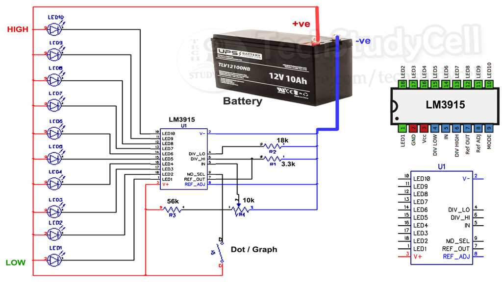 lm324 battery level indicator circuit diagram lm324 battery level indicator circuit diagram