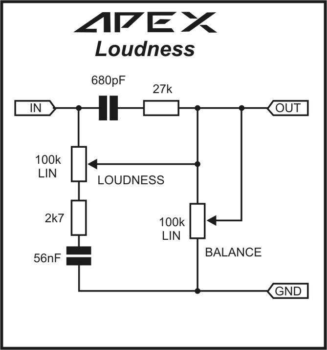 loudness control circuit diagram loudness control circuit diagram