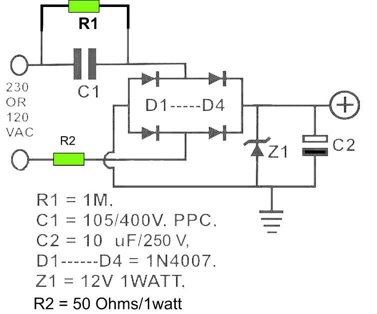 low voltage power supply circuit diagram