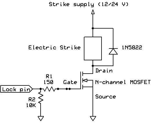 magnetic door sensor circuit diagram