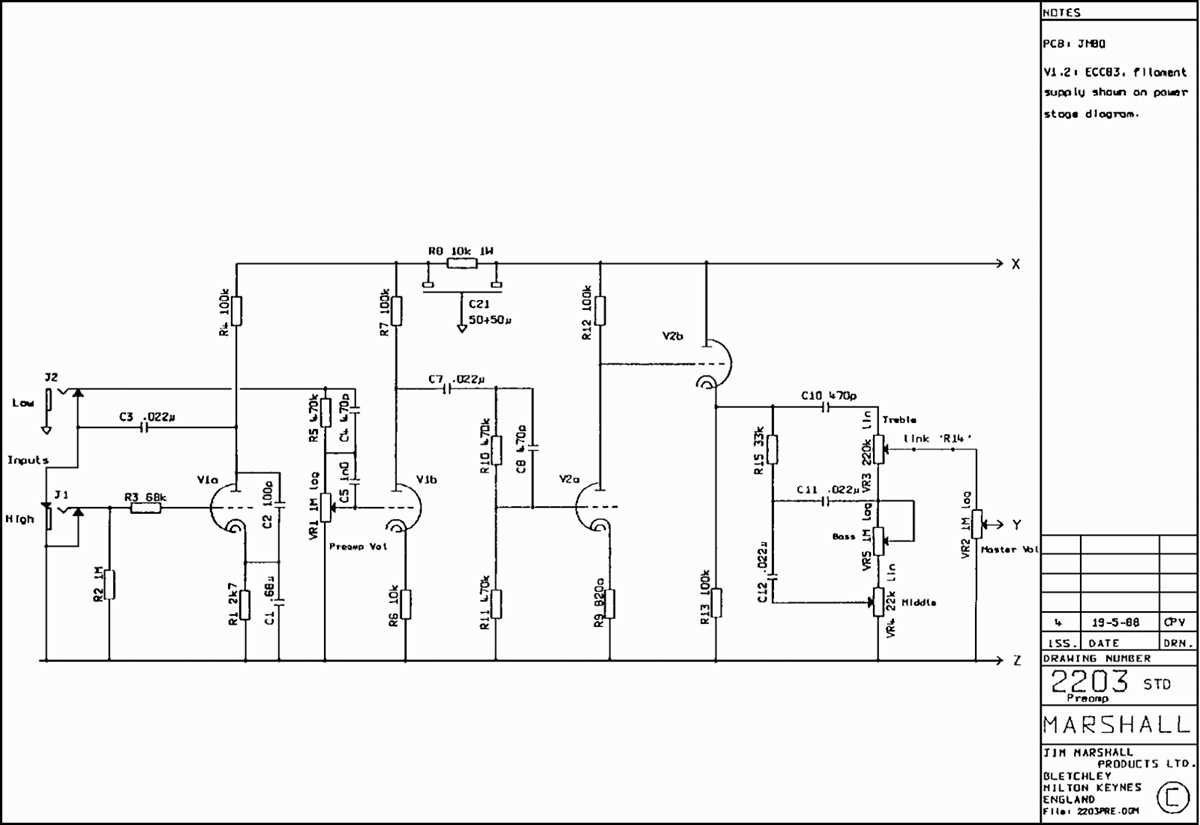 marshall amp circuit diagram marshall amp circuit diagram