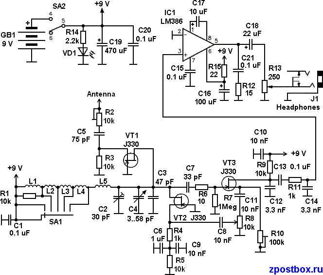 mfj 8100 schematic diagram