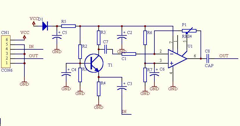 microphone amplifier circuit diagram