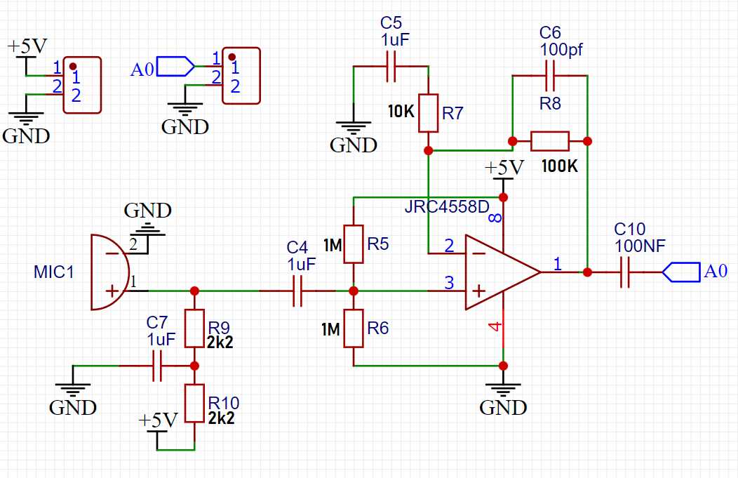 microphone amplifier circuit diagram