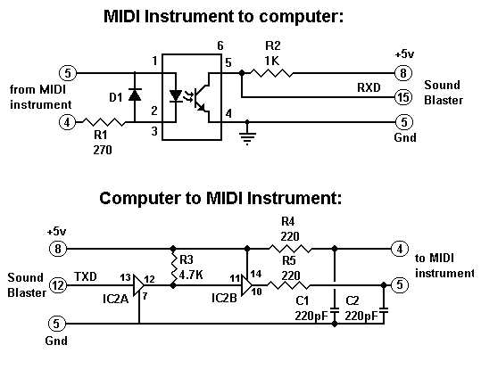 midi circuit diagram