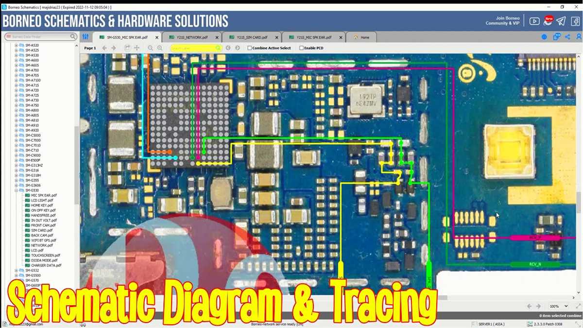 mobile phone pcb schematic diagram