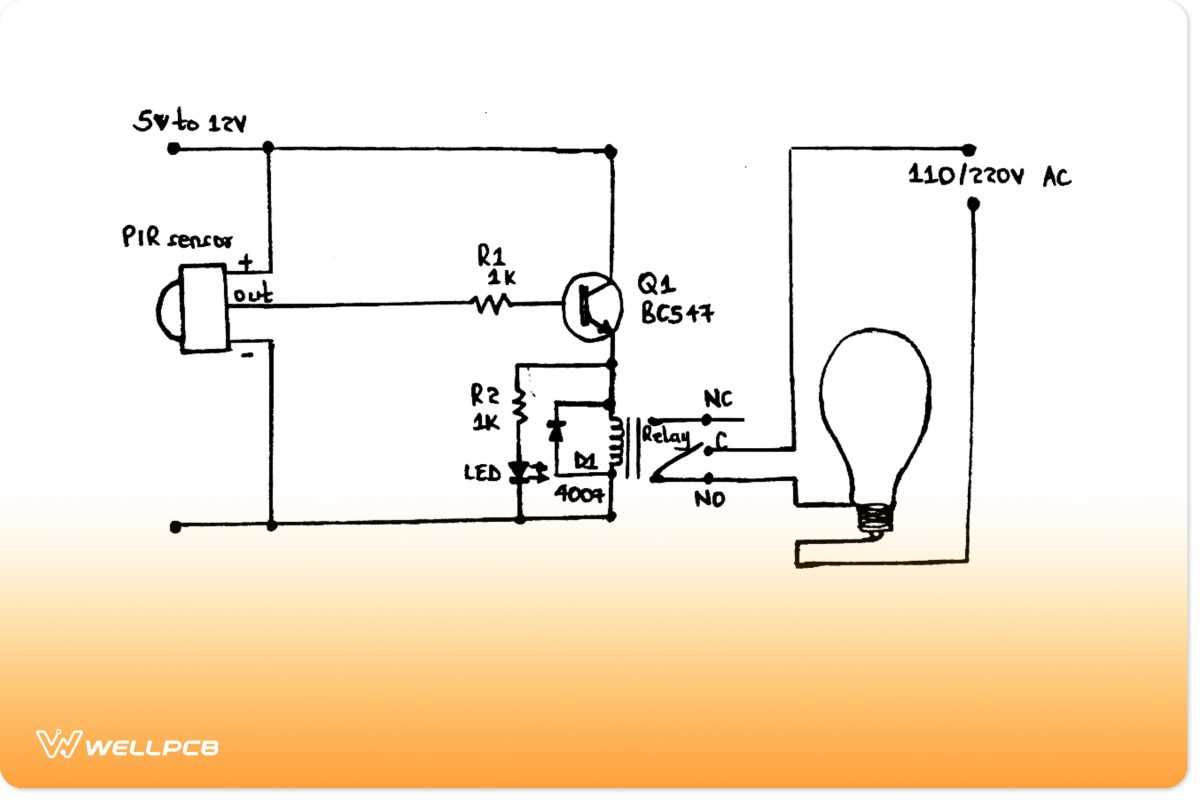 motion sensor diagram schematic