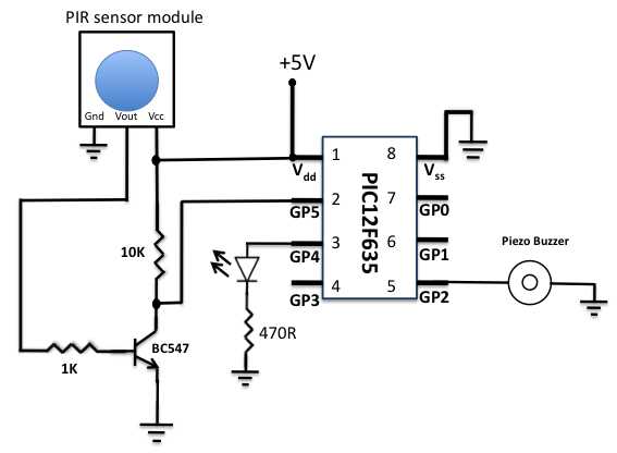 motion sensor light circuit diagram