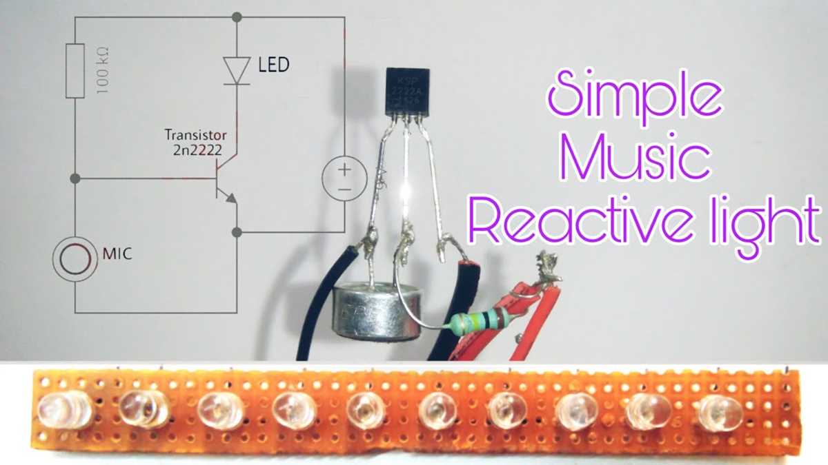 music reactive led circuit diagram