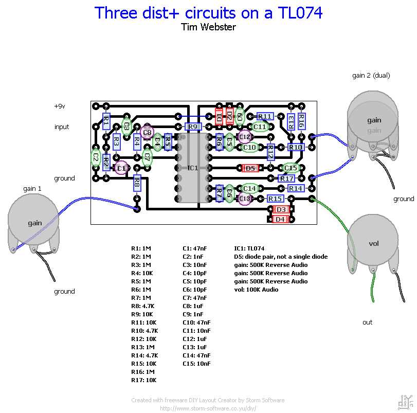 mxr distortion plus schematic diagram