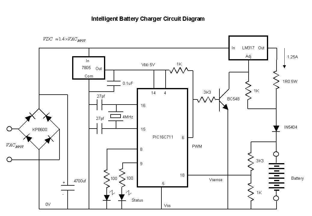 nimh battery charger circuit diagram