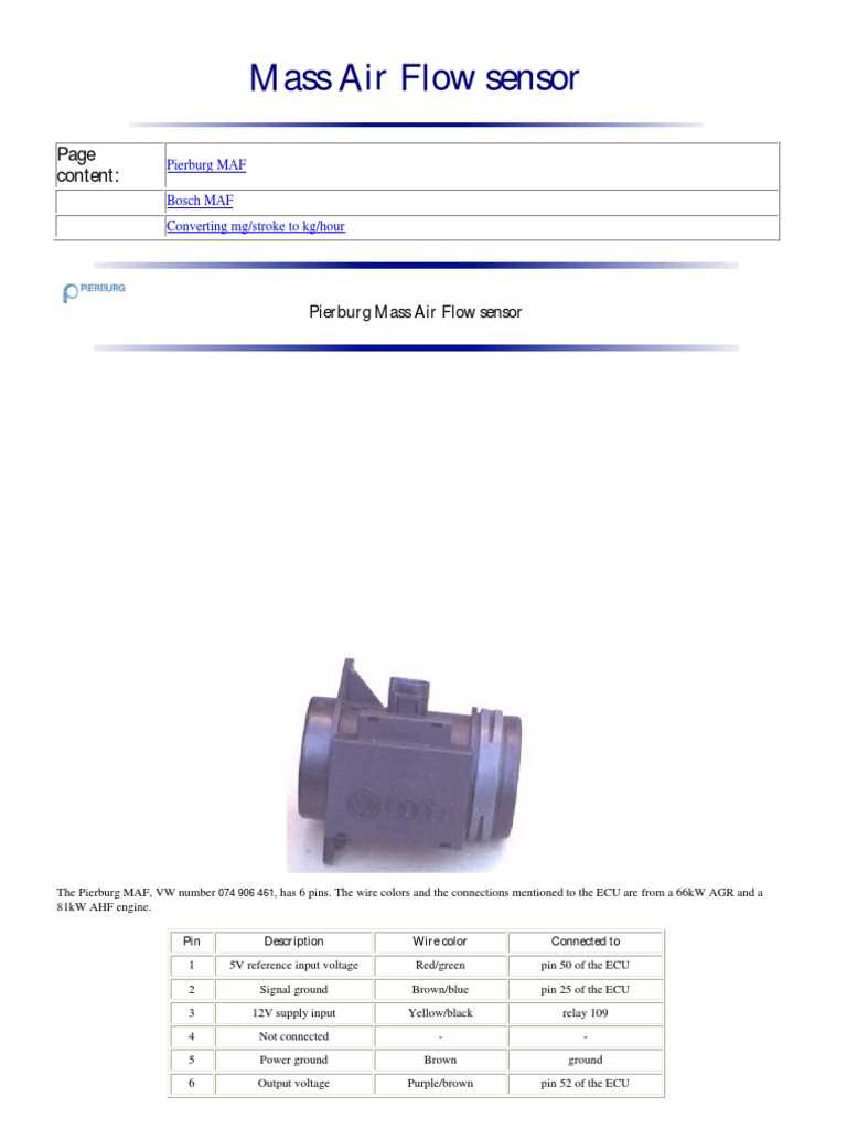 nissan mass air flow sensor wiring diagram