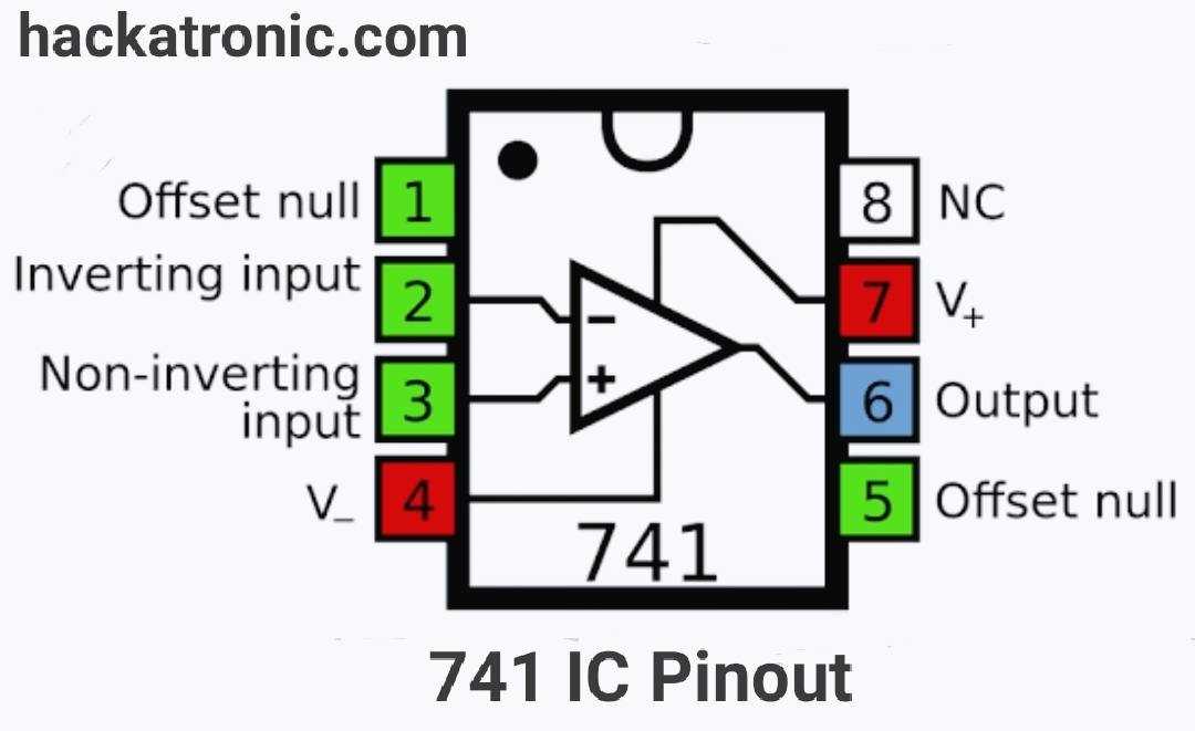 op amp 741 circuit diagram