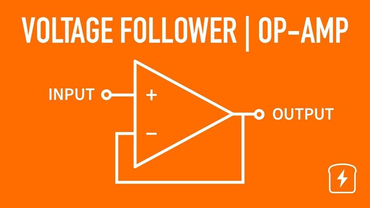 op amp voltage follower circuit diagram