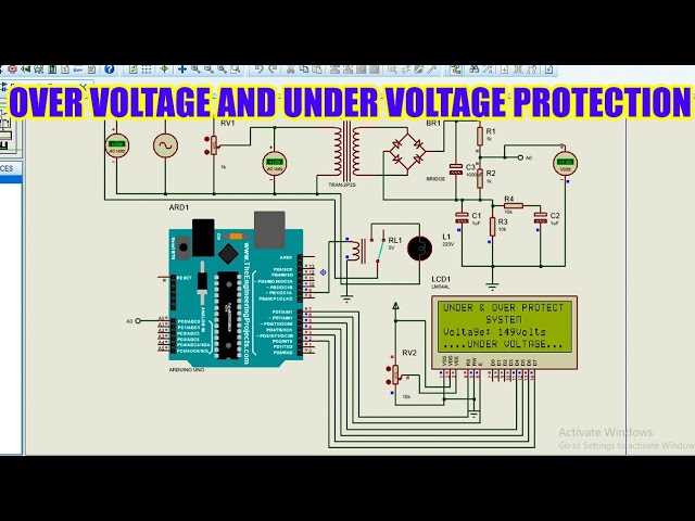 overvoltage and undervoltage protection circuit diagram