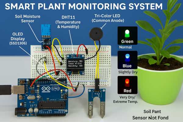 plant moisture monitoring system circuit diagram