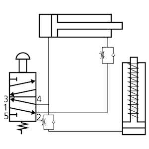 pneumatic control valve schematic diagram