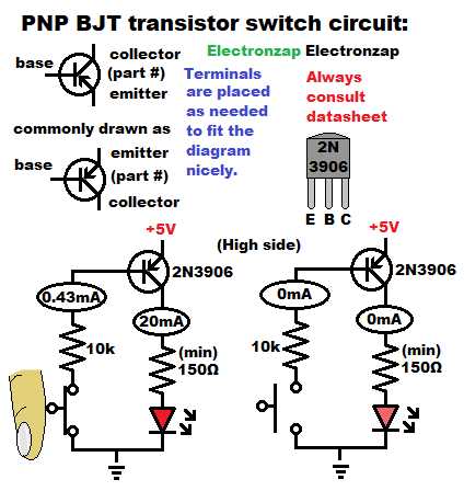 pnp circuit diagram pnp circuit diagram