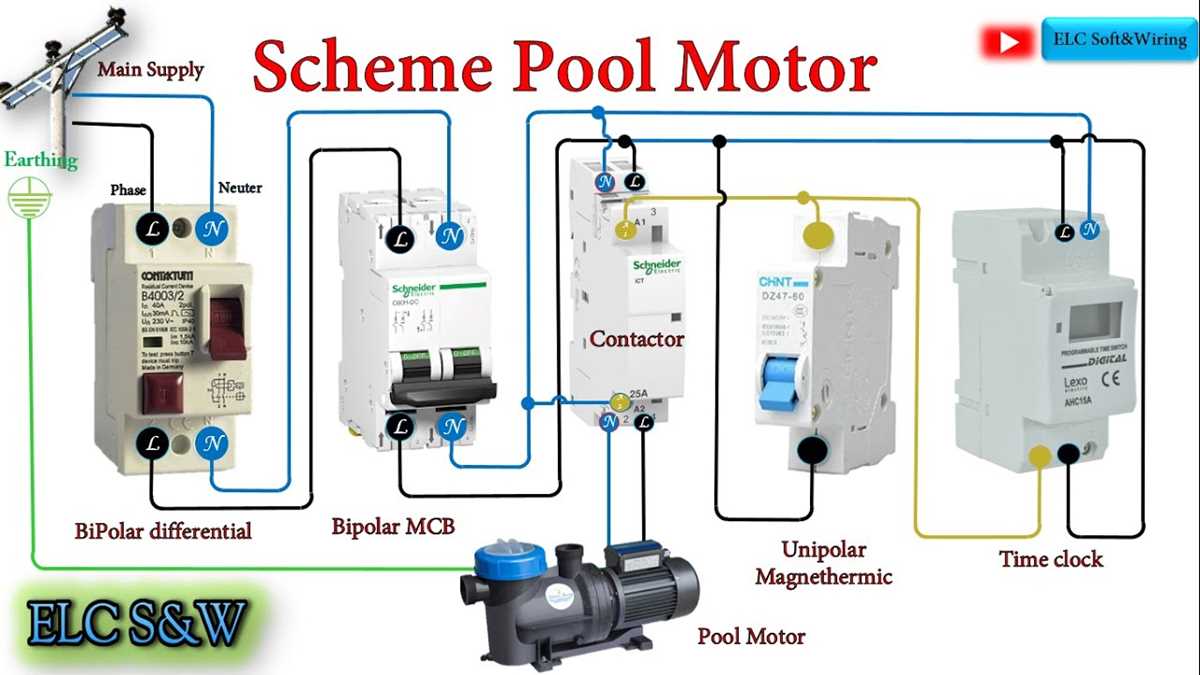 pool pump motor wiring diagram