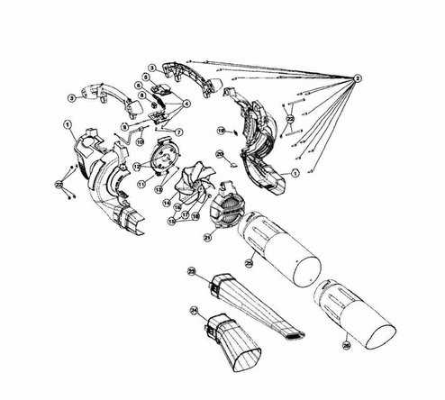 portland blower vacuum mulcher schematic diagram