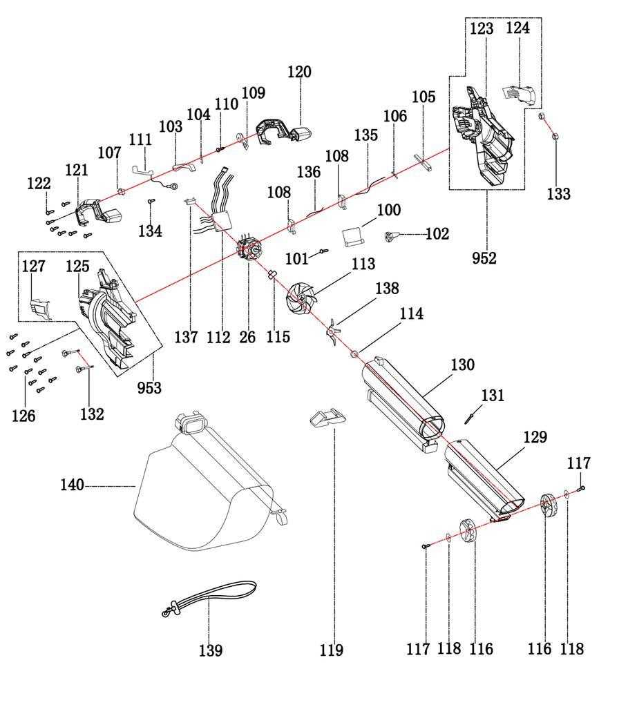 portland blower vacuum mulcher schematic diagram