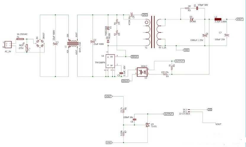 power adapter circuit diagram
