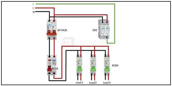 power surge protector circuit diagram
