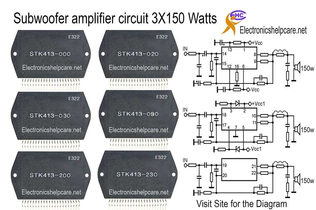 powered subwoofer schematic diagram