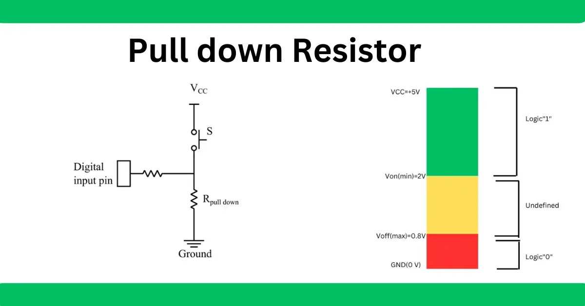 pull down resistor circuit diagram pull down resistor circuit diagram