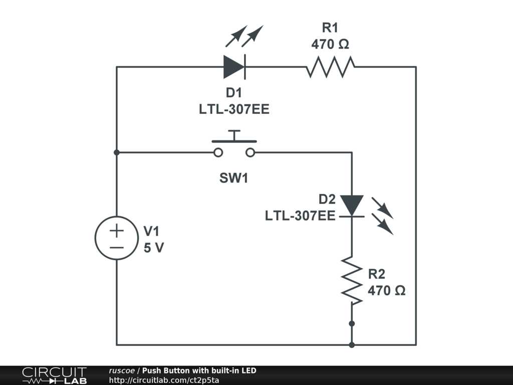 push button schematic diagram