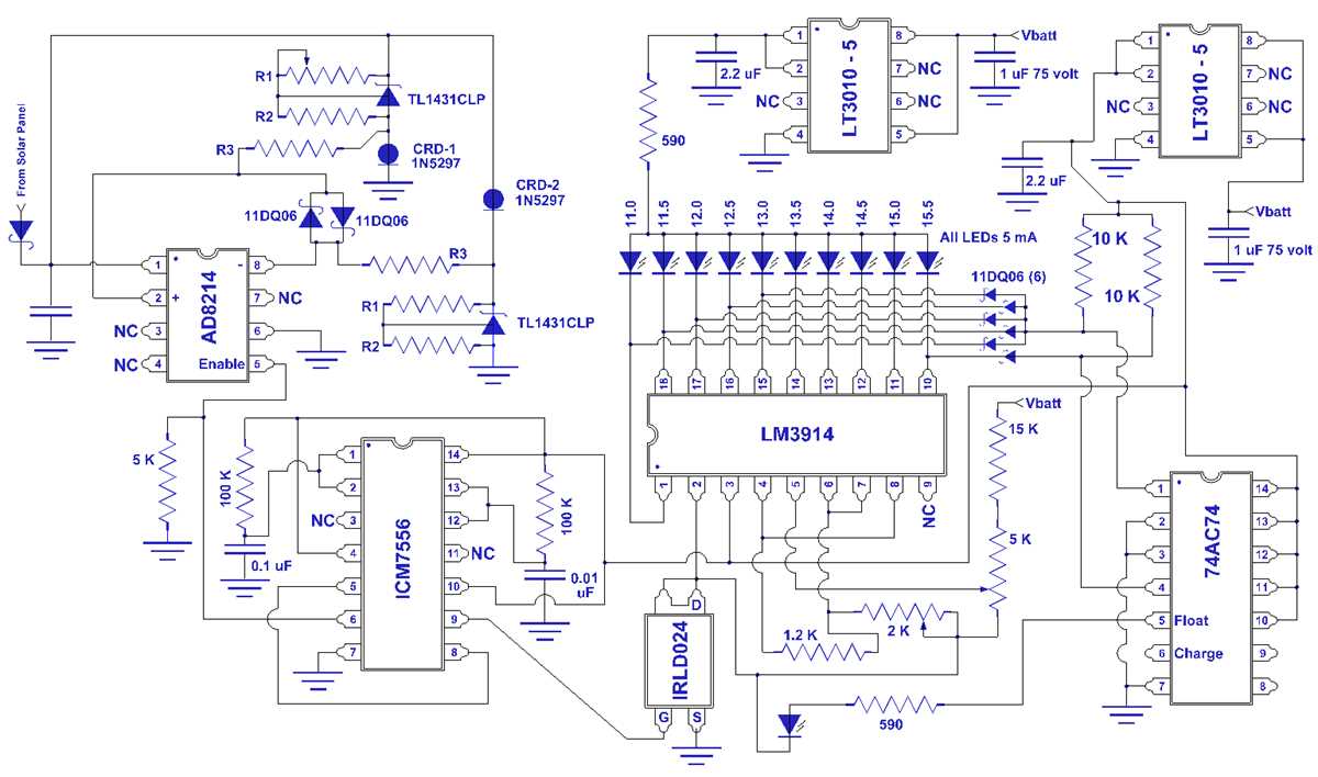 pwm charge controller circuit diagram