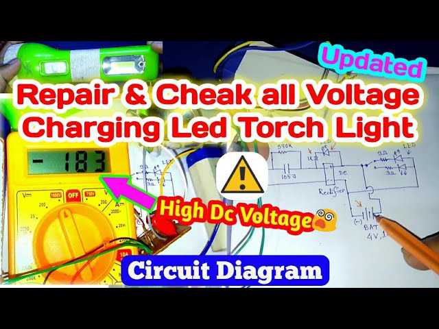 rechargeable led flashlight circuit diagram