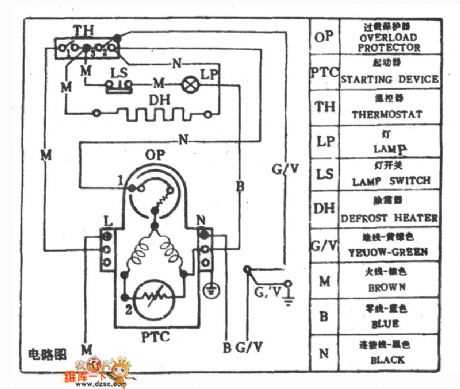 refrigerator electrical wiring diagram