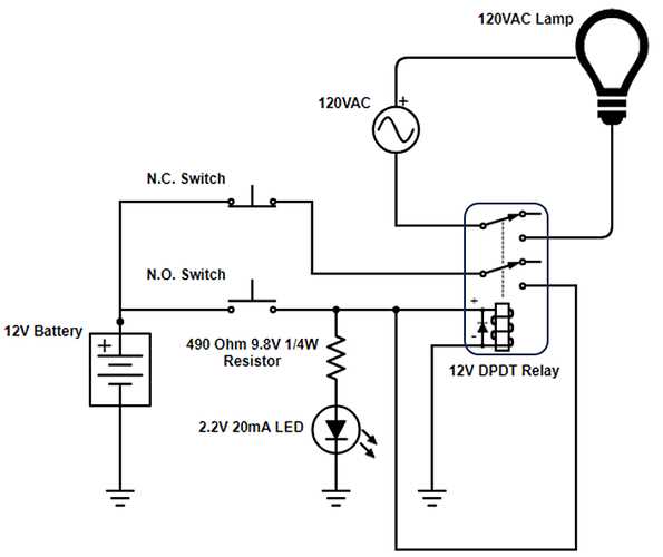 relay diagram circuit