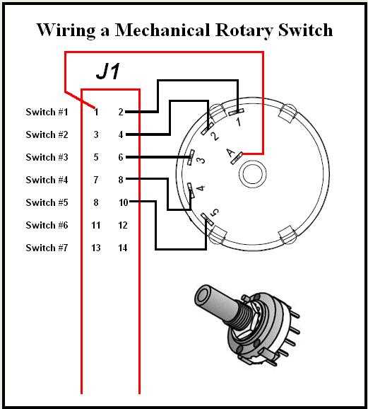 rotary switch wiring diagram