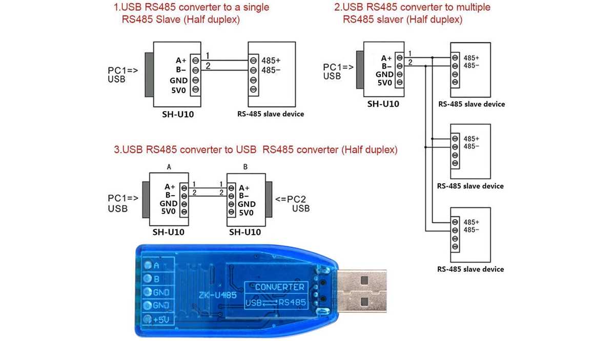 rs485 to usb converter circuit diagram