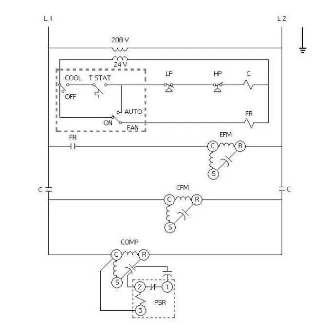 run capacitor wiring diagram