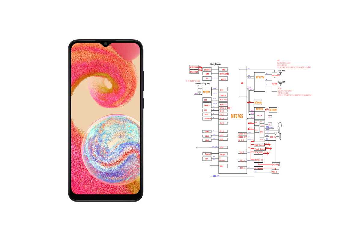 samsung a55 schematic diagram