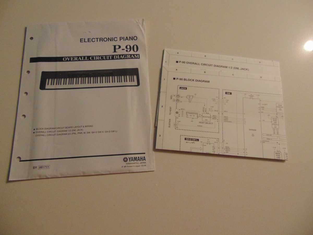 schematic board music keyboard diagram