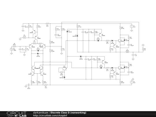 schematic diagram amplifier class d